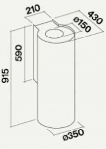 Вытяжка Фалмек POLAR Black 35 (800) фото 2 в Краснодаре Вытяжка Falmec POLAR Black 35 (800) фото 2 в Краснодаре