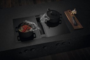 Варочная панель с вытяжкой и установочным комплектом BORA PKAS3FIAB (1x PKAS3AB, 2x PKFI3, 1x EFBV90, 1x EFS375, 1xEFV) фото 3 в Краснодаре