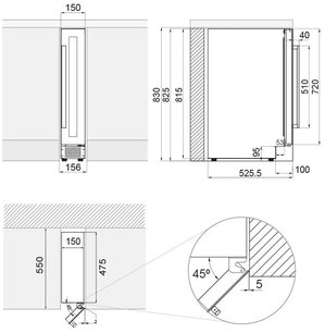 Встраиваемый винный шкаф Пандо PVZB 15-9 XR фото 4 в Краснодаре Встраиваемый винный шкаф Pando PVZB 15-9 XR фото 4 в Краснодаре
