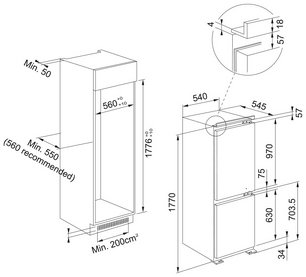 Встраиваемый холодильник Франке FCB 320 S NE E фото 2 в Краснодаре Встраиваемый холодильник Franke FCB 320 S NE E фото 2 в Краснодаре