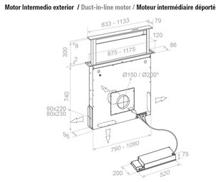 Встраиваемая в столешницу вытяжка Пандо E-320/120 IX-CR.TOUCH V.950 SEC фото 4 в Краснодаре Встраиваемая в столешницу вытяжка Pando E-320/120 IX-CR.TOUCH V.950 SEC фото 4 в Краснодаре