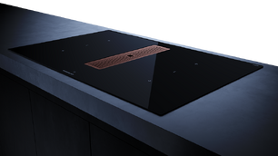 Индукционная варочная панель с вытяжкой Kuppersbusch KMI 8350.0 SR Copper фото 3 в Краснодаре