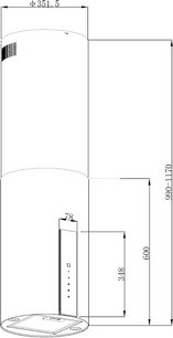 Вытяжка Кертинг KHA 35808 DN Cylinder фото 2 в Краснодаре Вытяжка Korting KHA 35808 DN Cylinder фото 2 в Краснодаре
