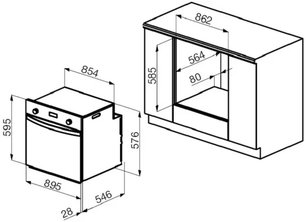 Духовой шкаф Кертинг OKB 5809 CSX PRO фото 4 в Краснодаре Духовой шкаф Korting OKB 5809 CSX PRO фото 4 в Краснодаре