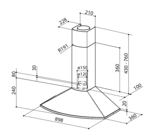 Вытяжка Фабер TENDER X A90 фото 2 в Краснодаре Вытяжка Faber TENDER X A90 фото 2 в Краснодаре