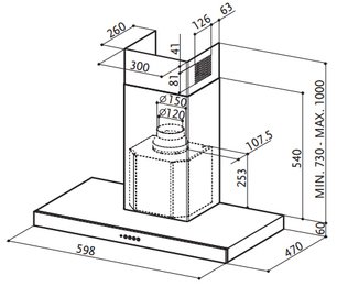Вытяжка Фабер STILO/SP X A60 фото 2 в Краснодаре Вытяжка Faber STILO/SP X A60 фото 2 в Краснодаре