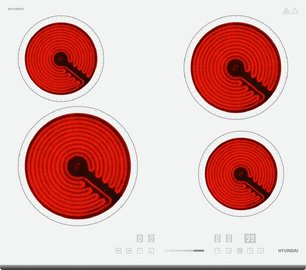 Варочная панель Hyundai HHE 6452 WG фото в Краснодаре