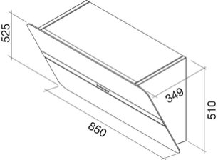 Вытяжка Falmec Flipper 85 ix (800) ECP yellow фото 2 в Краснодаре
