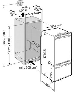 Холодильник Либхер ICN 3066 Premium NoFrost фото 2 в Краснодаре Холодильник Liebherr ICN 3066 Premium NoFrost фото 2 в Краснодаре