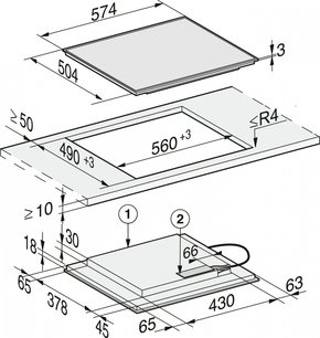 Индукционная варочная панель Миле KM7201 FR новая, с витрины (без коробки) фото 4 в Краснодаре Индукционная варочная панель Miele KM7201 FR новая, с витрины (без коробки) фото 4 в Краснодаре