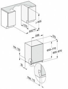 Встраиваемая посудомоечная машина Миле G 7160 SCVi фото 4 в Краснодаре Встраиваемая посудомоечная машина Miele G 7160 SCVi фото 4 в Краснодаре