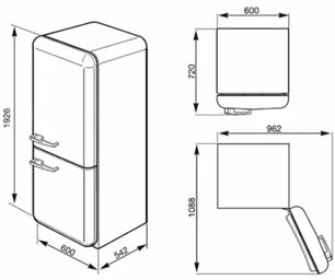 Холодильник Смег FAB32RPN1 фото 3 в Краснодаре Холодильник Smeg FAB32RPN1 фото 3 в Краснодаре