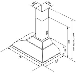 Вытяжка Смег KC19A-2 фото 4 в Краснодаре Вытяжка Smeg KC19A-2 фото 4 в Краснодаре