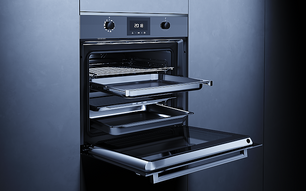 Духовой шкаф с паром Kuppersbusch BD 6340.0 S6 Black Steel фото 2 в Краснодаре