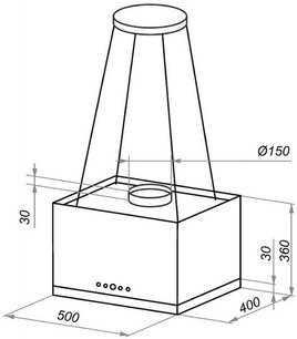 Кухонная вытяжка MAUNFELD Box Rope Isla 50 черный фото 4 в Краснодаре Кухонная вытяжка MAUNFELD Box Rope Isla 50 черный фото 4 в Краснодаре
