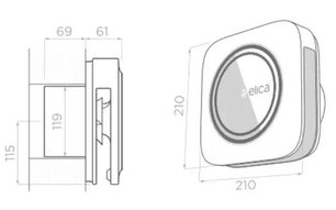 Воздухоочиститель Элика SNAP Wi-Fi WHITE фото 2 в Краснодаре Воздухоочиститель Elica SNAP Wi-Fi WHITE фото 2 в Краснодаре