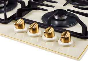 Газовая варочная поверхность Куперсберг FQ663 C Gold фото 2 в Краснодаре Газовая варочная поверхность Kuppersberg FQ663 C Gold фото 2 в Краснодаре
