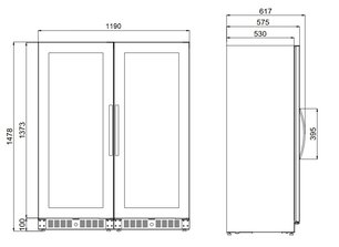 Винный шкаф Dometic E91FG Double Elegance фото 3 в Краснодаре