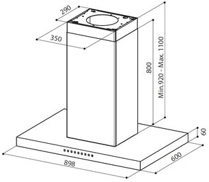 Вытяжка Фабер  PLATIS  ISOLA HFH X F90 фото 2 в Краснодаре Вытяжка Faber  PLATIS  ISOLA HFH X F90 фото 2 в Краснодаре