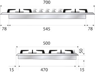 Варочная панель Ilve HCB70CN/AWB фото 2 в Краснодаре