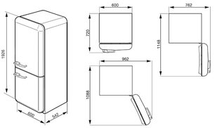 Холодильник Смег FAB32RVN1 фото 2 в Краснодаре Холодильник Smeg FAB32RVN1 фото 2 в Краснодаре