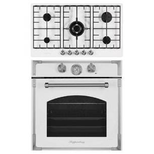 Kuppersberg (варочная панель FV9TGRZ W Silver + духовой шкаф RC 6911 W Silver) фото в Краснодаре Kuppersberg (варочная панель FV9TGRZ W Silver + духовой шкаф RC 6911 W Silver) фото в Краснодаре