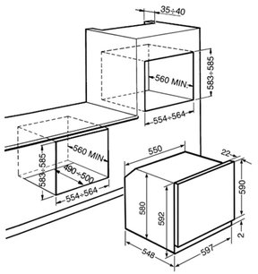 Духовой шкаф Смег SFP130S-1 фото 2 в Краснодаре Духовой шкаф Smeg SFP130S-1 фото 2 в Краснодаре