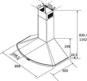 Настенная вытяжка Брандт AD1049X фото 4 в Краснодаре Настенная вытяжка Brandt AD1049X фото 4 в Краснодаре