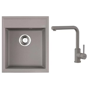 Omoikiri (мойка Daisen 42-GR + смеситель NAKAGAWA GR-P) фото в Краснодаре