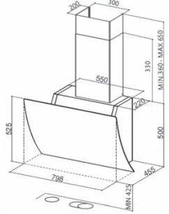 Вытяжка Фабер VERSUS WH A80 фото 3 в Краснодаре Вытяжка Faber VERSUS WH A80 фото 3 в Краснодаре