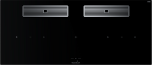 Индукционная варочная поверхность с вытяжкой Kuppersbusch KMI 12850.0 SR-E Silver Chrome фото в Краснодаре