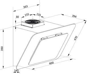 Наклонная вытяжка Брандт BHV1674IB фото 4 в Краснодаре Наклонная вытяжка Brandt BHV1674IB фото 4 в Краснодаре