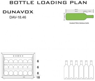 Винный шкаф Дунавокс DAV-18.46B.TO фото 4 в Краснодаре Винный шкаф Dunavox DAV-18.46B.TO фото 4 в Краснодаре