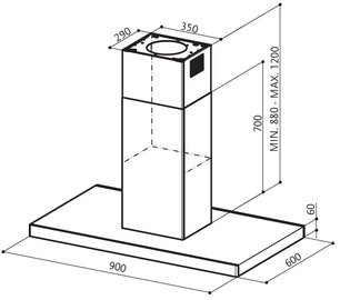 Вытяжка Фабер Look Isola BRS X/V A90 фото 2 в Краснодаре Вытяжка Faber Look Isola BRS X/V A90 фото 2 в Краснодаре