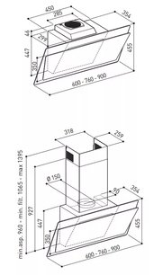 Вытяжка Кертинг KHC 67070 GWN фото 2 в Краснодаре Вытяжка Korting KHC 67070 GWN фото 2 в Краснодаре