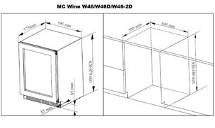 Винный шкаф МС Вайн W46B фото 3 в Краснодаре Винный шкаф MC Wine W46B фото 3 в Краснодаре