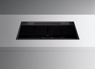 Варочная панель с вытяжкой Фалмек SINTESI 90 BLACK фото в Краснодаре Варочная панель с вытяжкой Falmec SINTESI 90 BLACK фото в Краснодаре