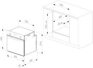 Духовой шкаф Korting OKB 9102 CSGN PRO фото 3 в Краснодаре