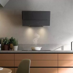 Наклонная вытяжка Falmec VERSO 85 BLACK фото 2 в Краснодаре