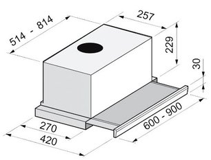 Встраиваемая вытяжка Кертинг KHP 6712 X фото 2 в Краснодаре Встраиваемая вытяжка Korting KHP 6712 X фото 2 в Краснодаре