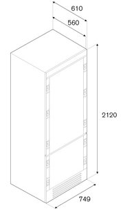 Встраиваемый холодильник Бертаззони REF75PRL фото 4 в Краснодаре Встраиваемый холодильник Bertazzoni REF75PRL фото 4 в Краснодаре