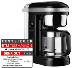 Кофеварка Китчен Эйд 5KCM1209EOB фото 3 в Краснодаре Кофеварка KitchenAid 5KCM1209EOB фото 3 в Краснодаре