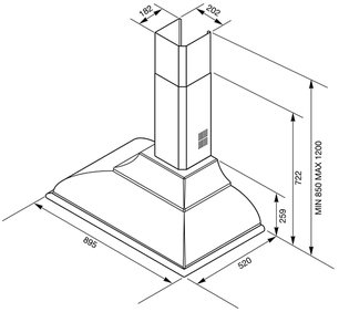 Вытяжка Смег KC19P фото 3 в Краснодаре Вытяжка Smeg KC19P фото 3 в Краснодаре