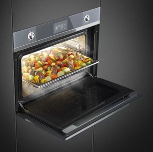 Духовой шкаф комбинированный с пароваркой Смег SF4102VCS фото 2 в Краснодаре Духовой шкаф комбинированный с пароваркой Smeg SF4102VCS фото 2 в Краснодаре