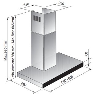 Вытяжка Зигмунд Штайн K 200.91 S фото 3 в Краснодаре Вытяжка Zigmund Shtain K 200.91 S фото 3 в Краснодаре