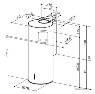Вытяжка Фабер Flow IX 37 фото 2 в Краснодаре Вытяжка Faber Flow IX 37 фото 2 в Краснодаре