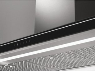 Вытяжка Falmec SILENCE LUMINA NRS 90 INOX VETRO NERO (800) фото 2 в Краснодаре