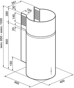 Вытяжка Krona TETIS 400 INOX 4P фото 3 в Краснодаре Вытяжка Krona TETIS 400 INOX 4P фото 3 в Краснодаре