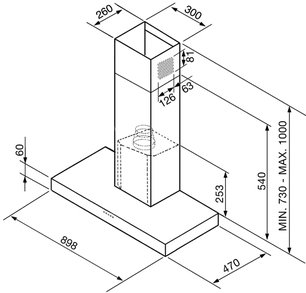 Вытяжка Смег KSE912NX3 фото 2 в Краснодаре Вытяжка Smeg KSE912NX3 фото 2 в Краснодаре