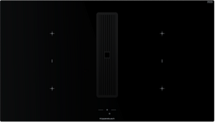 Индукционная варочная поверхность с вытяжкой Kuppersbusch KMI 9850.1 SR-E Black Velvet фото в Краснодаре